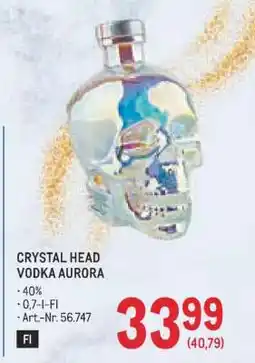 Metro Crystal Head Vodka Aurora Angebot