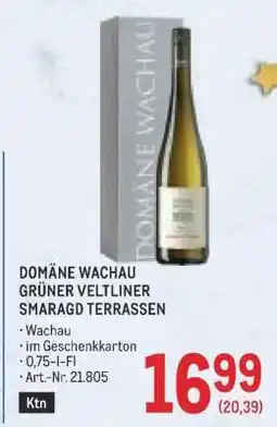 Metro Domäne Wachau Grüner Veltliner Smaragd Terrassen Angebot