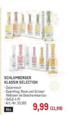 Metro SCHLUMBERGER KLASSIK SELECTION Angebot