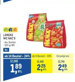 Metro Lorenz Nic Nac’s Angebot