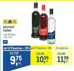 Metro Eristoff Vodka Angebot