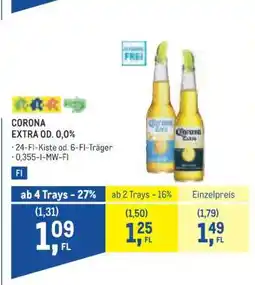Metro Corona Extra od. 0,0 % Angebot