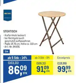 Metro Stehtisch Angebot