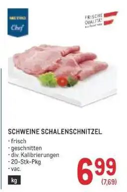 Metro Schweine Schalenschnitzel Angebot
