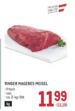 Metro Rinder Mageres Meisel Angebot
