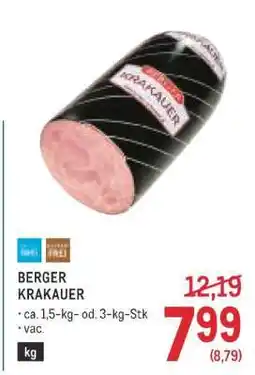 Metro Berger Krakauer Angebot