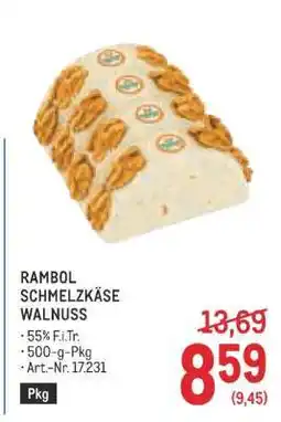 Metro RAMBOL SCHMELZKÄSE WALNUSS Angebot