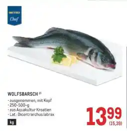 Metro WOLFSBARSCH Angebot