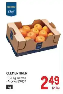 Metro Clementinen Angebot