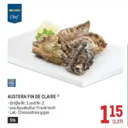 Metro Austern Fin de Claire Angebot