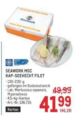 Metro SEAWORK MSC KAP-SEEHECHT FILET Angebot