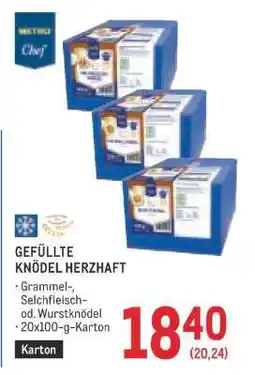 Metro GEFÜLLTE KNÖDEL HERZHAFT Angebot