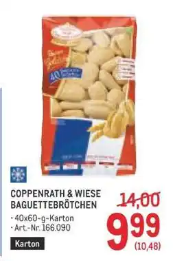 Metro COPPENRATH & WIESE BAGUETTEBRÖTCHEN Angebot