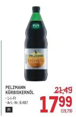 Metro Pelzmann Kürbiskernöl Angebot