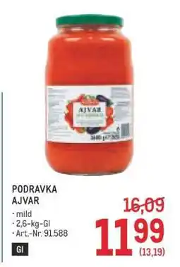 Metro Podravka Ajvar Angebot