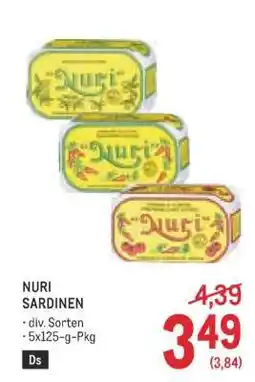 Metro NURI SARDINEN Angebot