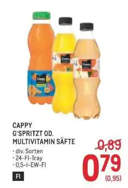Metro CAPPY Angebot