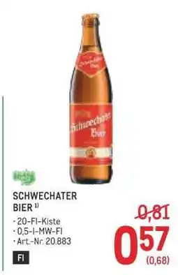 Metro Schwechater Bier Angebot