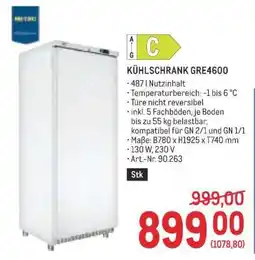 Metro Kühlschrank GRE4600 Angebot