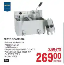 Metro FRITTEUSE GDF3028 Angebot