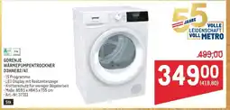 Metro GORENJE WÄRMEPUMPENTROCKNER D3HNE82/AT Angebot