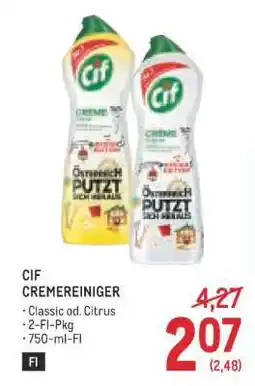Metro CIF CREMEREINIGER Angebot
