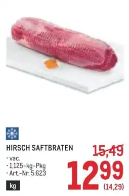 Metro Hirsch Saftbraten Angebot