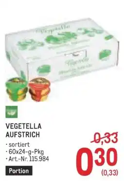 Metro Vegetella Aufstrich Angebot