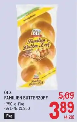 Metro Ölz Familien Butterzopf Angebot