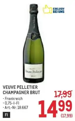 Metro Veuve Pelletier Champagner Brut Angebot