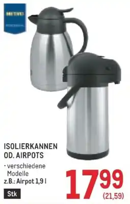 Metro Isolierkannen od. Airpots Angebot