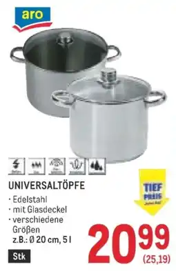 Metro aro UNIVERSALTÖPFE Angebot