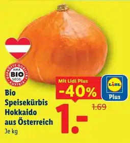 Lidl Bio Speisekürbis Hokkaido Angebot