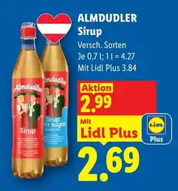 Lidl Almdudler Sirup Angebot