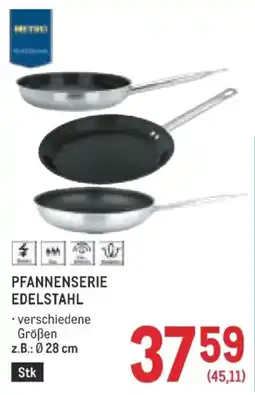 Metro Pfannenserie Edelstahl Angebot