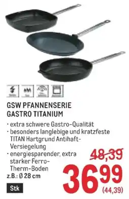 Metro GSW Pfannenserie Gastro Titanium Angebot