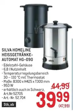 Metro Silva Homeline Heissgetränke-Automat HG-090 Angebot