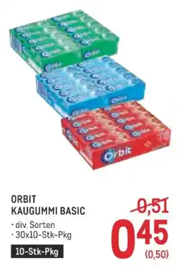 Metro Orbit Kaugummi Basic Angebot