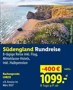 Lidl Südengland Rundreise Angebot