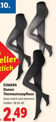 Lidl ESMARA Damen Thermostrumpfhose Angebot
