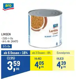 Metro Lentils Linsen Angebot