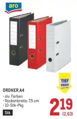 Metro aro Ordner A4 Angebot