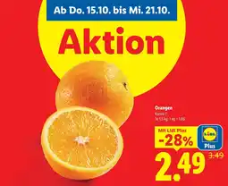 Lidl Orangen Klasse I Angebot
