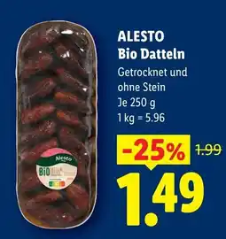 Lidl ALESTO Bio Datteln Angebot