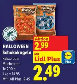 Lidl Halloween Schokokugeln Angebot