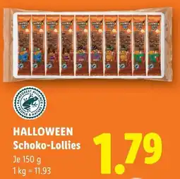 Lidl Halloween Schoko-Lollies Angebot