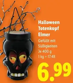 Lidl Halloween Totenkopf Eimer Angebot