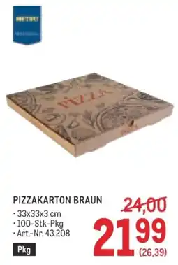 Metro Pizzakarton Braun Angebot