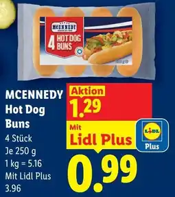 Lidl McKennedy Hot Dog Buns Angebot