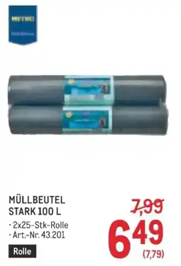 Metro Müllbeutel Stark 100 L Angebot